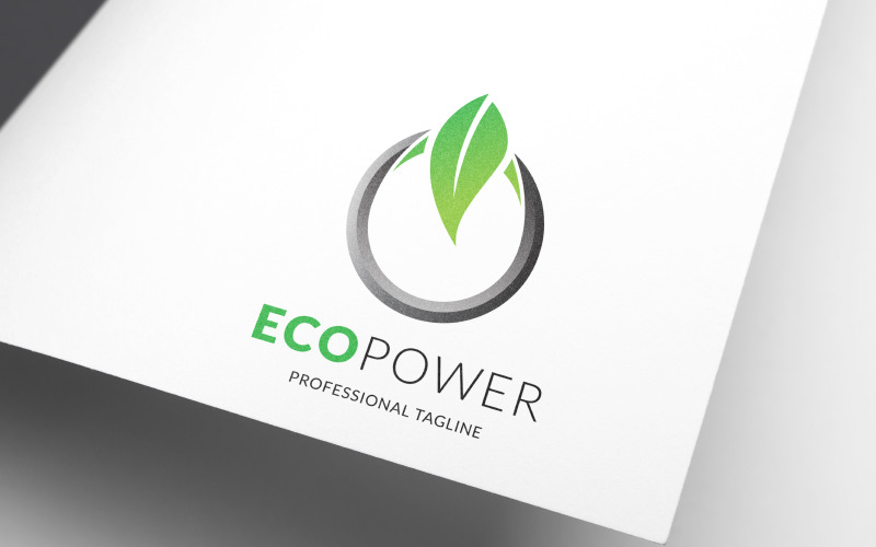 Download Шаблон логотипа "Eco Power Logo Template" / Eco Power Logo Template - Шаблон логотипа на тему графика battery branding creative ecology eco power electrical electricity energy environment. technology green logo leaf modern natural nature organic agriculture industry