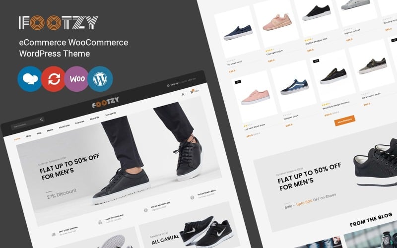 Footzy - Shoes Store WooCommerce Theme