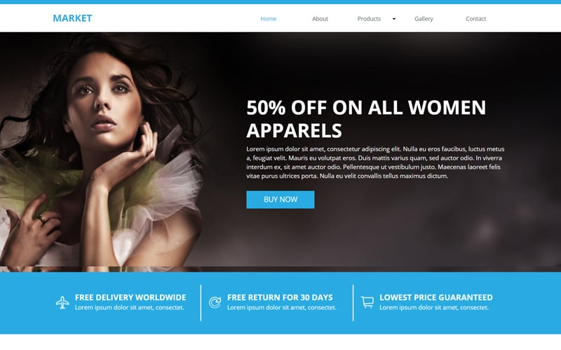 Market E-commerce Muse Şablonu