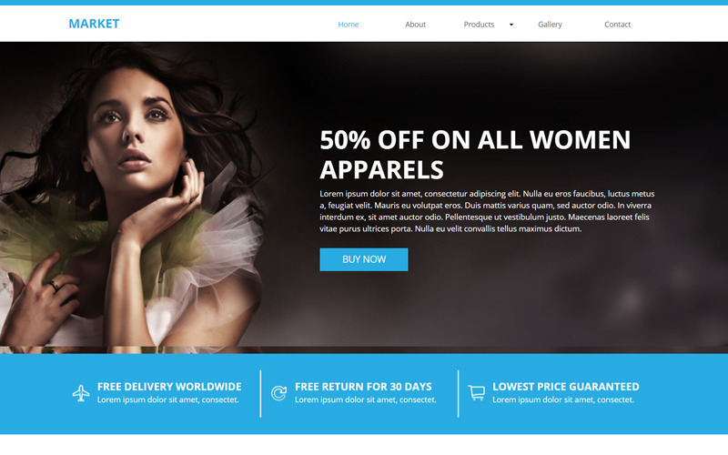 Markt E-Commerce Muse Vorlage