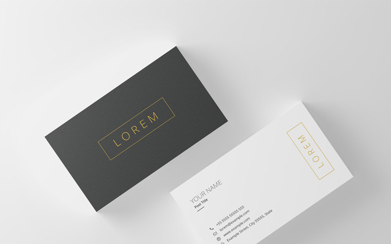 Download Фирменный стиль "Minimal Business Card - Corporate Identity Template" / Minimal Business Card - Corporate Identity Template - Фирменный стиль на тему графика business card design printable cards template minimalist minimal minimalism psd creative corporate real estate photography