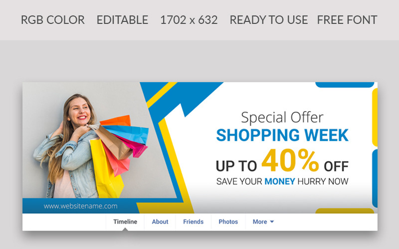 Download Шаблон для соцсетей "Special Offer Facebook Cover Design Social Media Template" / Special Offer Facebook Cover Design Social Media Template - Шаблон для соцсетей на тему графика facebook cover template social post media geometric sale banner web offer bundle multipurpose banners flat promotion ads campaign advertising marketing