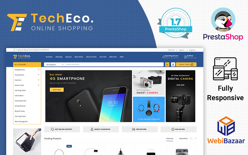 тема techeco prestashop
