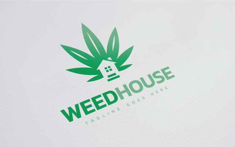 Weed House Logo Template