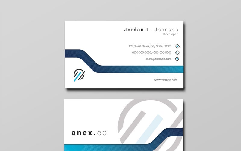 Anex névjegykártya - Vállalati azonosító sablon