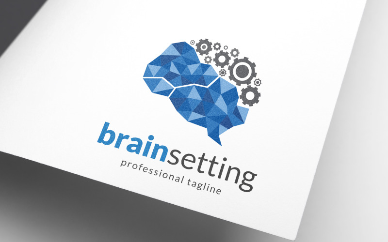 Download Шаблон логотипа "Brain Setting Logo Template" / Brain Setting Logo Template - Шаблон логотипа на тему графика abstract,agency,artificial,intelligence,brain,logo,brainstorm,concept,creation,creative,creativity,data,digital,firm,genius,idea,information,mind,network,setting