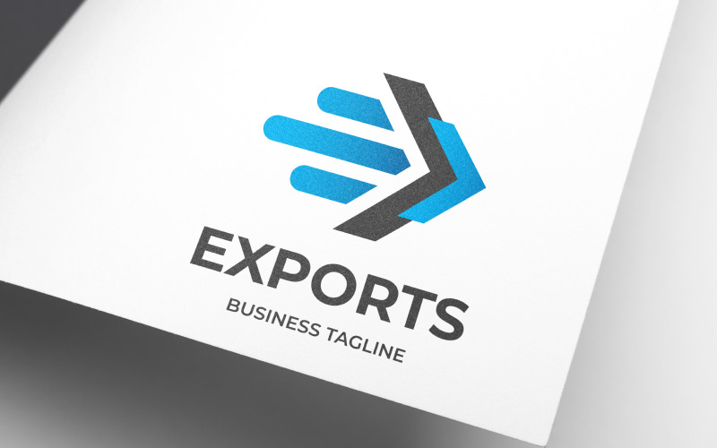 Download Шаблон логотипа "Letter E - Exports Logo Template" / Letter E - Exports Logo Template - Шаблон логотипа на тему графика abstract,airline,airplane,app,blue,business,corporations,courier,delivery,export,fast,logistic,logo,modern,premium,software,solution,letter,e,internet