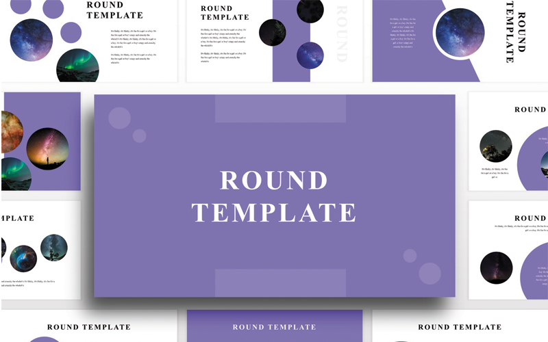 Powerpoint Graphique Rond Modèle PowerPoint rond #82895 - TemplateMonster