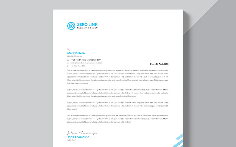 Download Фирменный стиль "Modern Letterhead - Corporate Identity Template" / Modern Letterhead - Corporate Identity Template - Фирменный стиль на тему графика paper blank a4 branding bundle business letterhead clean corporate docx elegant envelope folder identity ipad letter head invoice template stationery