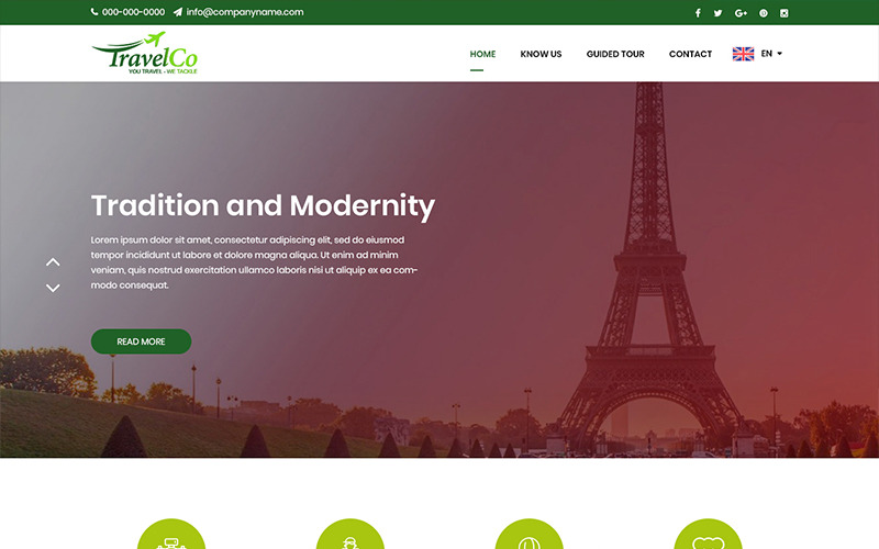 Download PSD шаблон "Travel Co - Travel PSD Template" / Travel Co - Travel PSD Template - PSD шаблон на тему путешествия travel tourism psd photoshop theme template