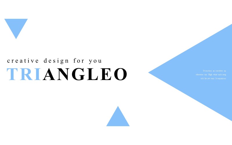 Triangleo PowerPoint template