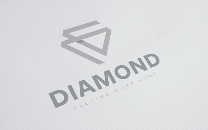 Алмазный шаблон логотипа
