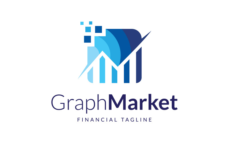 Análisis financiero y contabilidad Gráfico Diseño de logotipo de finanzas