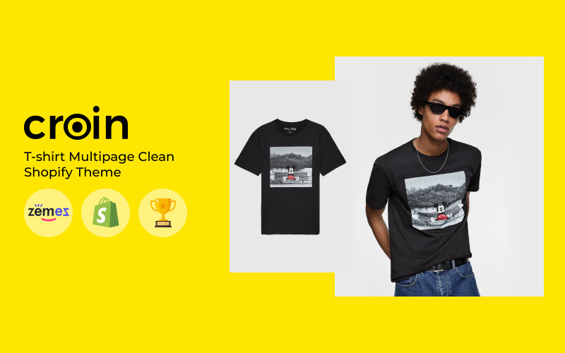 Croin - Tişört Çok Sayfalı Temiz Shopify Teması