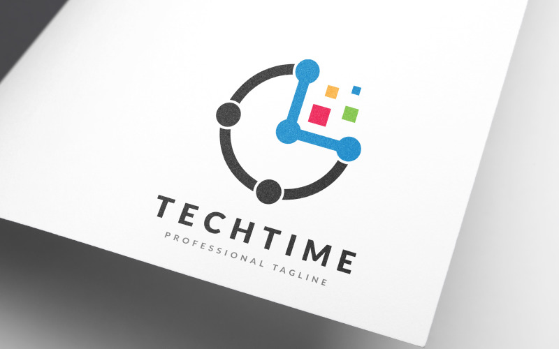 Download Шаблон логотипа "Digital Tech Time Logo Template" / Digital Tech Time Logo Template - Шаблон логотипа на тему графика construction,delivery,fitness,global,health,internet,legal,manufacturing,marketing,media,music,photo,photography,restaurants,sale,security,service,digital,technology,time