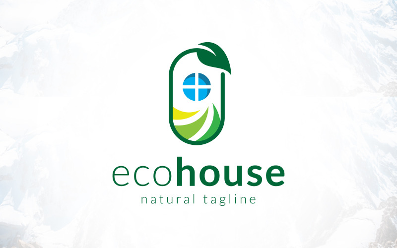 Ekologické bydlení Krajinářství Zahradnictví Logo Design