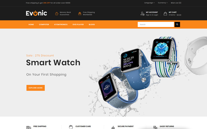 универсальный шаблон магазина opencart