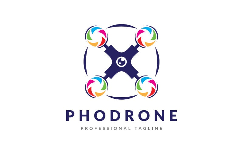 Fotózás Drone Logo Design