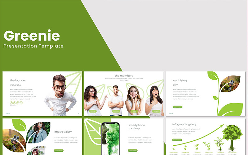 Modèle Greenie PowerPoint