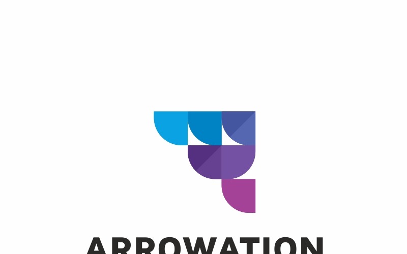 Download Шаблон логотипа "Arrowation Logo Template" / Arrowation Logo Template - Шаблон логотипа на тему графика abstract arrow brainstorm colorful control controller corporate creation creative data dimension direct direction game gaming media multimedia network photograph point