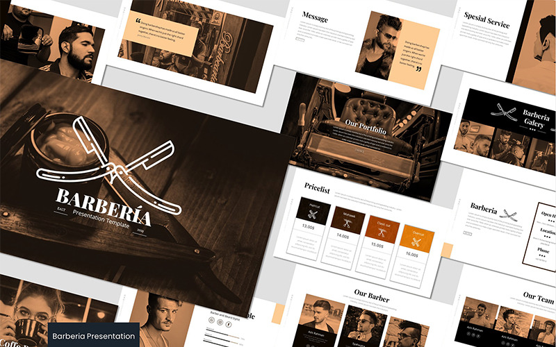 Barberia - PowerPoint template