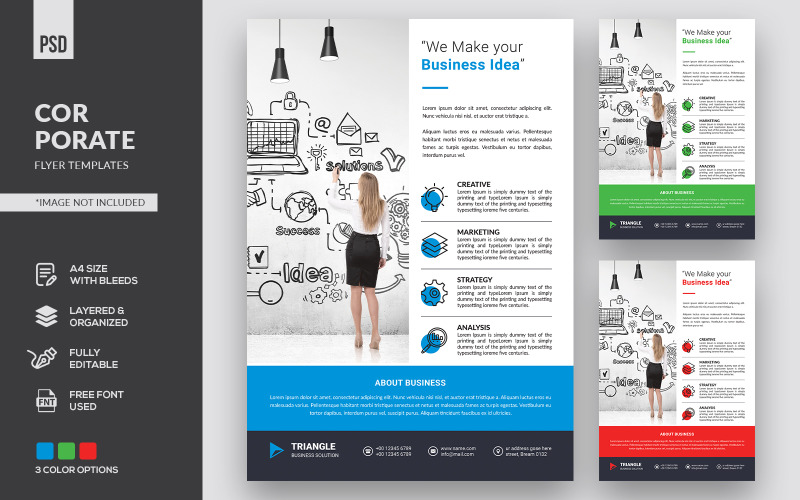 Download Фирменный стиль "Flyers - Corporate Identity Template" / Flyers - Corporate Identity Template - Фирменный стиль на тему графика flyer,template,business,design,corporate,advertise,architecture,graphic,paper,marketing,industry,city,building,advertising,promotion,industrial,strategy,company