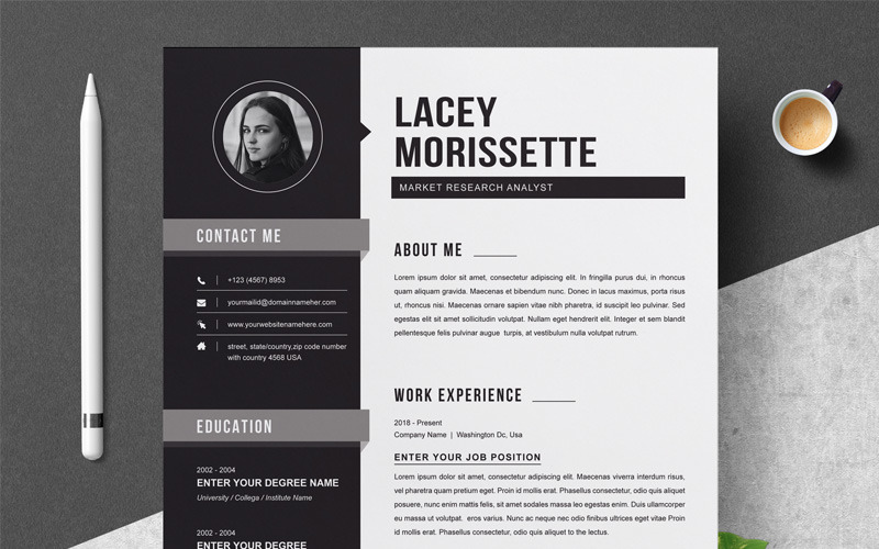 Modèle de CV Lacey