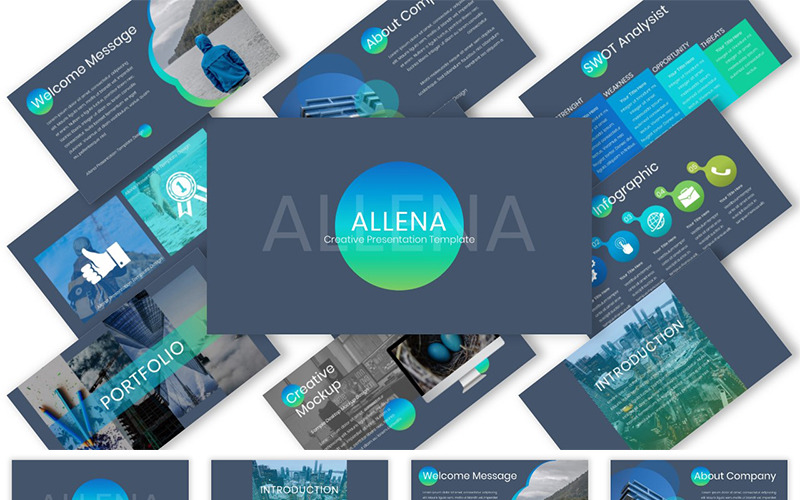 Modèle PowerPoint d'Allena