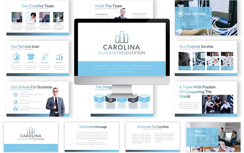 Modello di PowerPoint Carolina