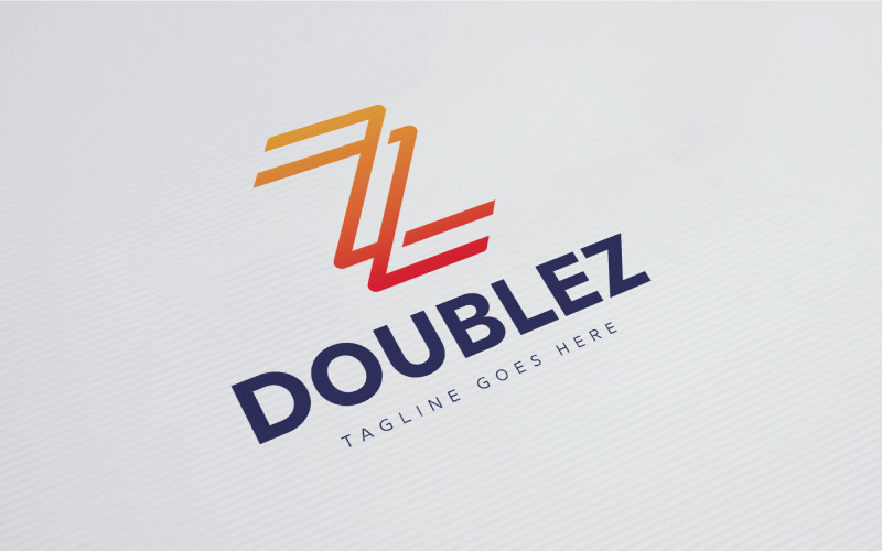 Modelo de logotipo duplo Z
