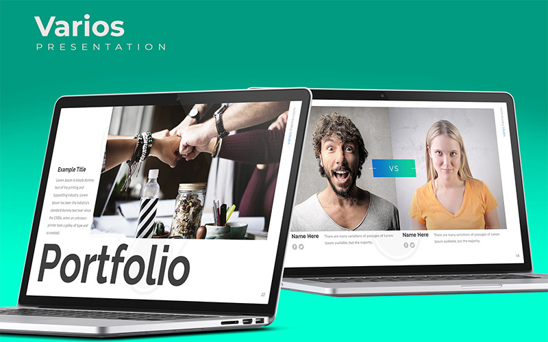 Varios PowerPoint-sjabloon
