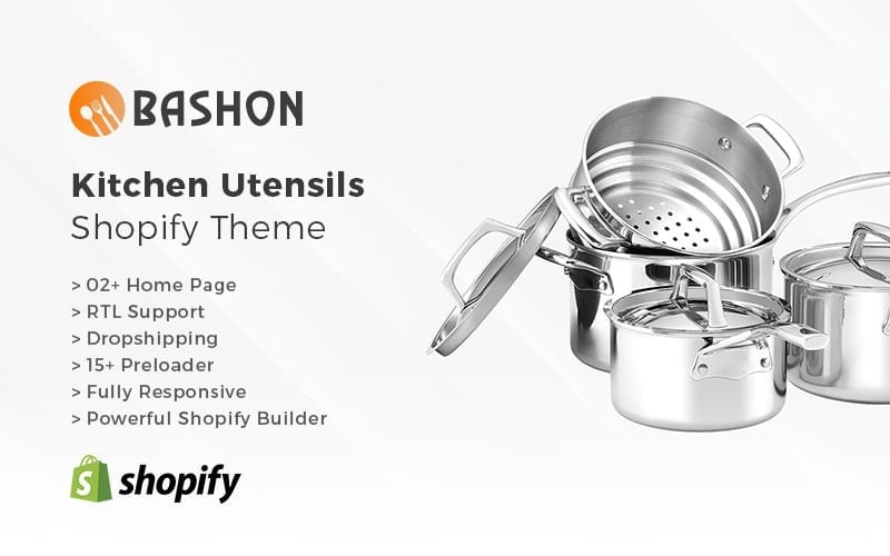 Bashon - Mutfak Gereçleri Shopify Teması