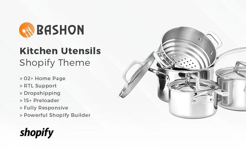 Bashon - Tema Shopify de utensílios de cozinha