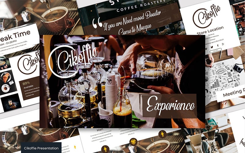 Modèle PowerPoint de Cikoffie