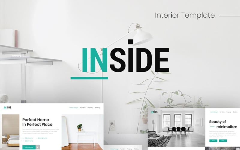 Plantilla de PowerPoint interior interior