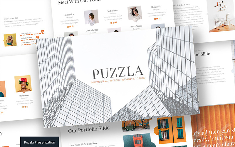 Puzzla PowerPoint template