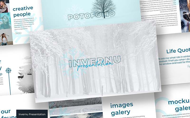 Szablon Invernu PowerPoint