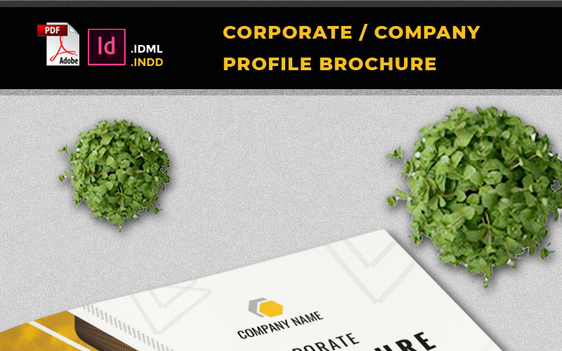 Brochure A5 de profil d'entreprise / d'entreprise - Modèle d'identité d'entreprise