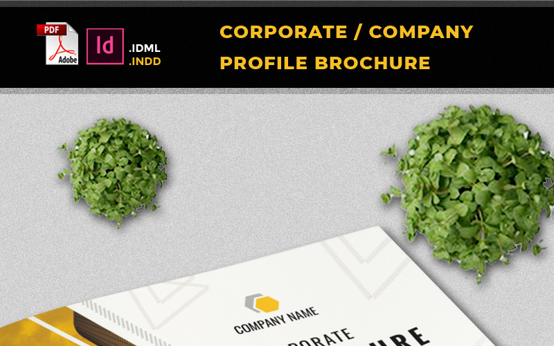 A5 Vállalati / Vállalati profil brosúra - Vállalati identitás sablon