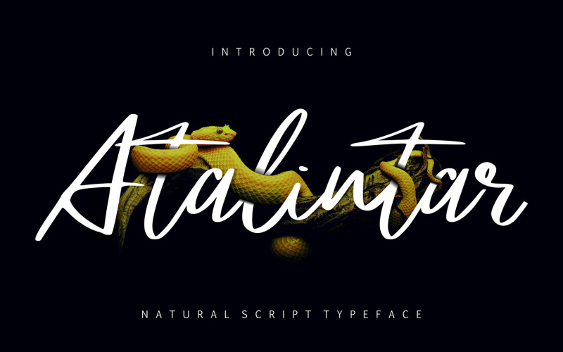 Atalintar | Czcionka kroju pisma naturalnego