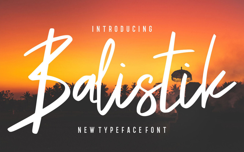 Balistik | Modernt kursivt teckensnitt