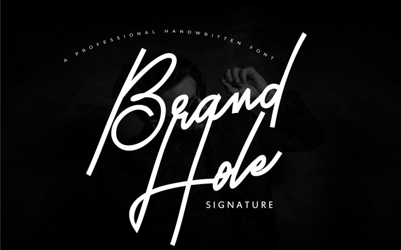 Márka Hole | Kézzel írt aláírás betűtípus