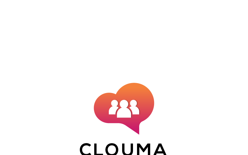 Download Шаблон логотипа "Clouma Logo Template" / Clouma Logo Template - Шаблон логотипа на тему графика 
