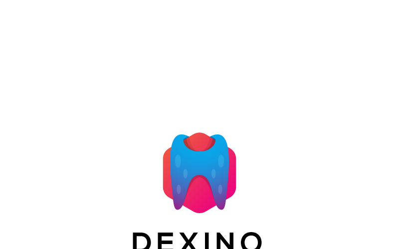 Download Шаблон логотипа "Dexino Logo Template" / Dexino Logo Template - Шаблон логотипа на тему графика 