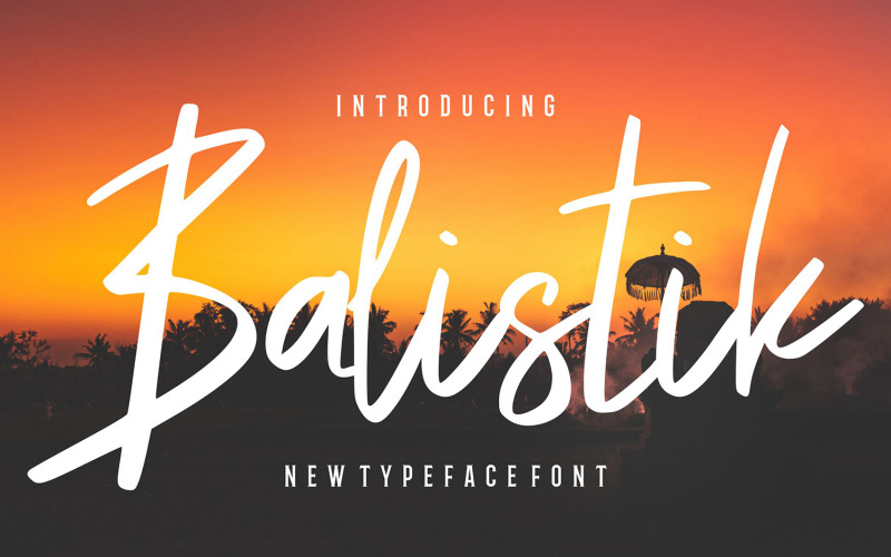 Balistik | Moderní kurzíva písmo