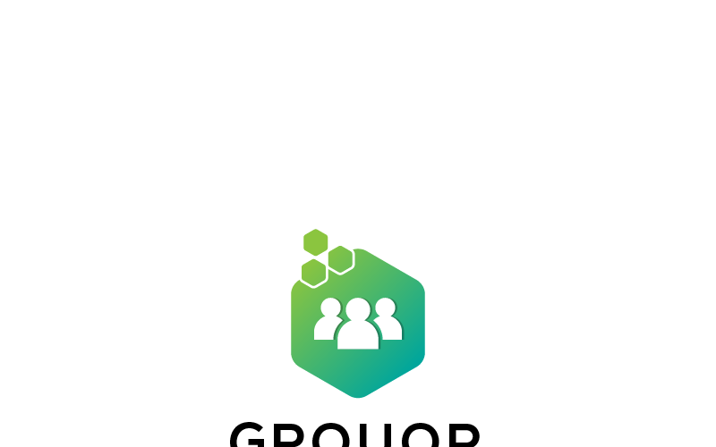 Download Шаблон логотипа "Grouop Logo Template" / Grouop Logo Template - Шаблон логотипа на тему графика 