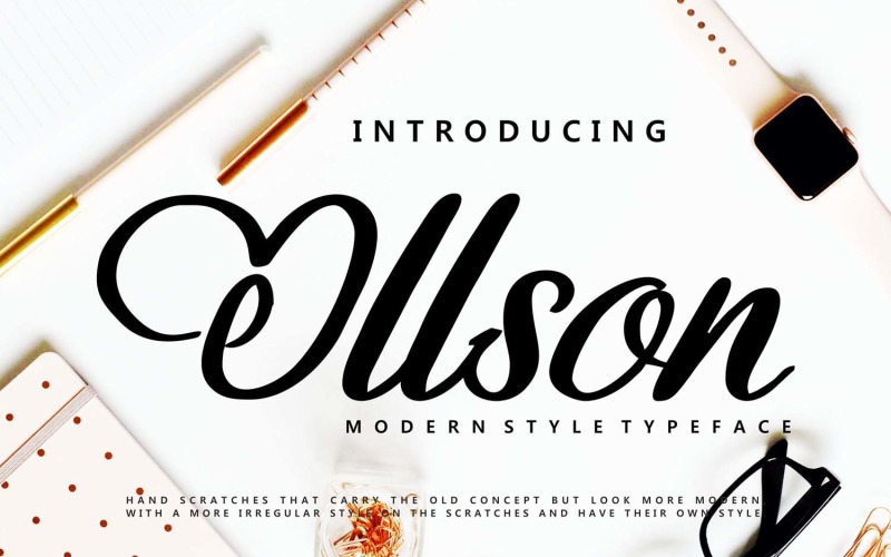 Ollson | Modern Style Typeface Font