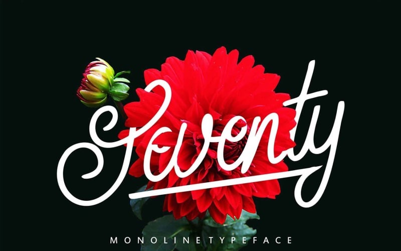 Hetven | Monoline betűtípus betűtípus