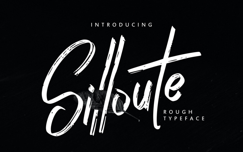Silloute | Грубий стиль курсивний шрифт