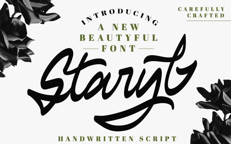 Download Шрифт "Staryl | Handwritten Cursive Font" / Staryl | Handwritten Cursive Font - Шрифт на тему графика handwriting,text,script,calligraphy,art,background,design,texture,retro,vector,ink,letter,vintage,type,lettering,old,paper,black,white,sketch